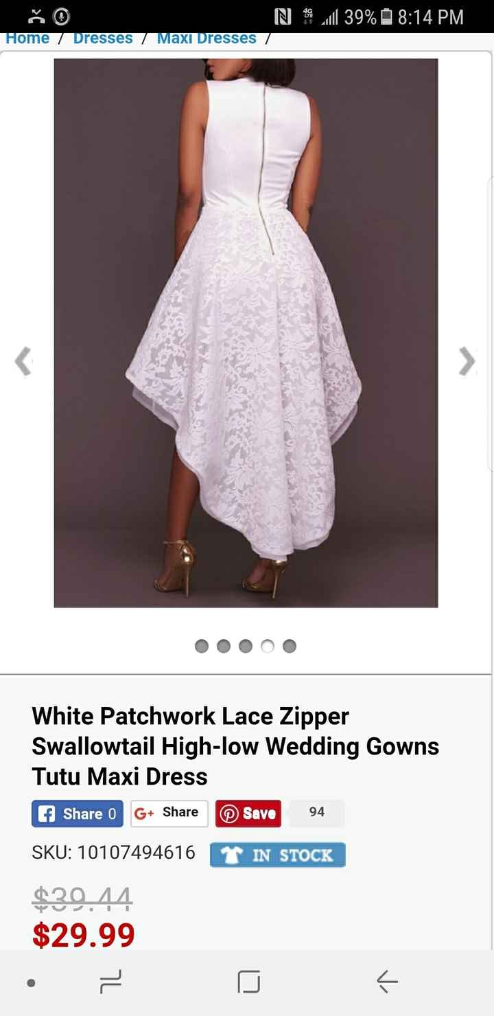 Who's wearing a Reception dress - 2