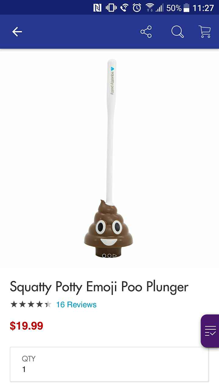 What's the most ridiculous item on your registry? - 1