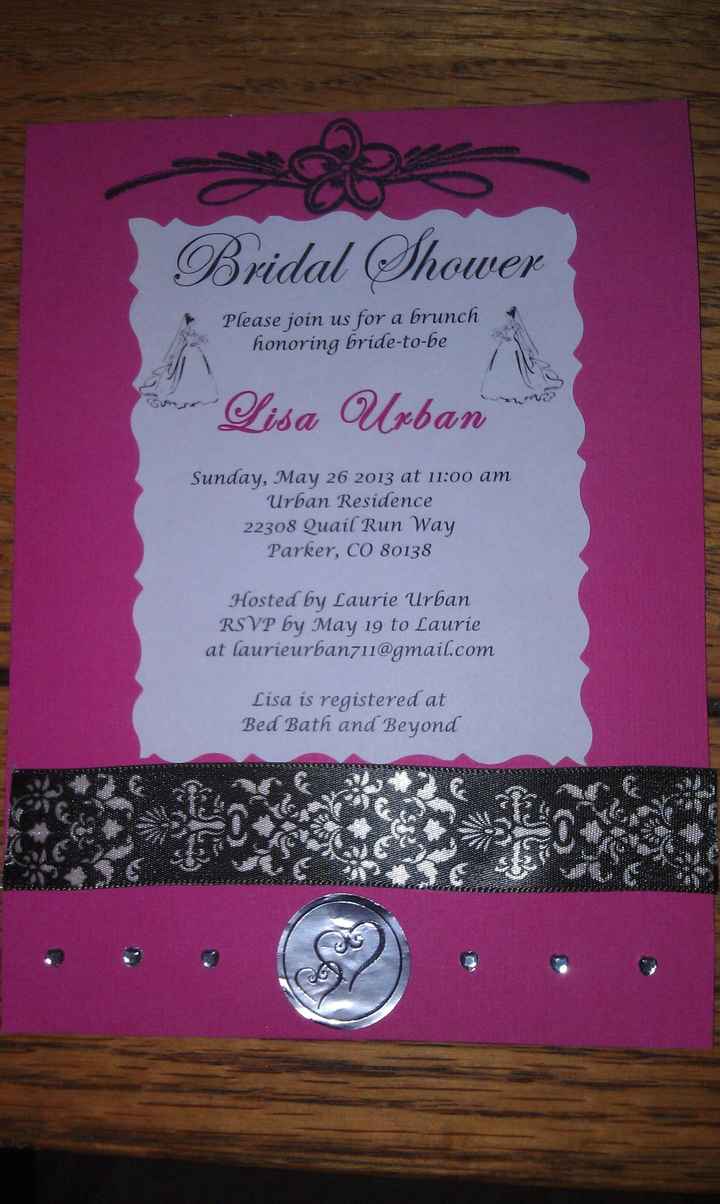 Cute Idea for Bridal Shower Invitations