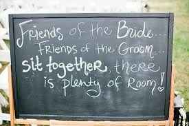 Bride side groom side?