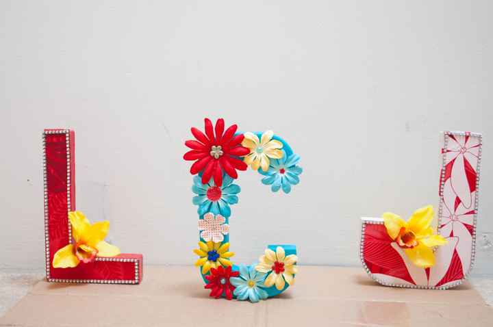 Finished my DIY floral letters! Now, where should I put them?