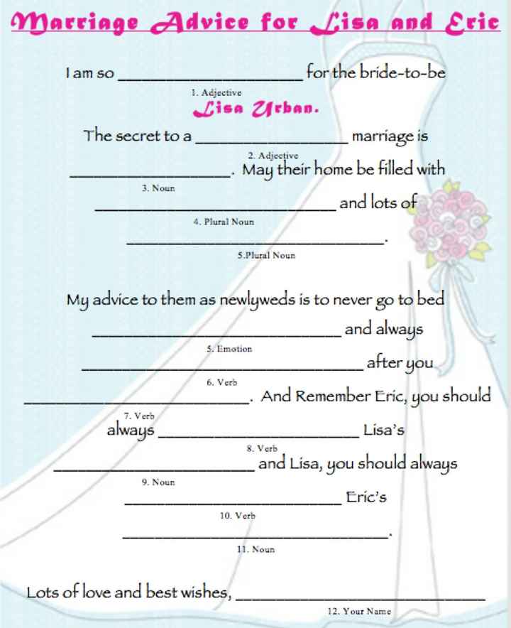 Bridal Shower Games - What did you play?