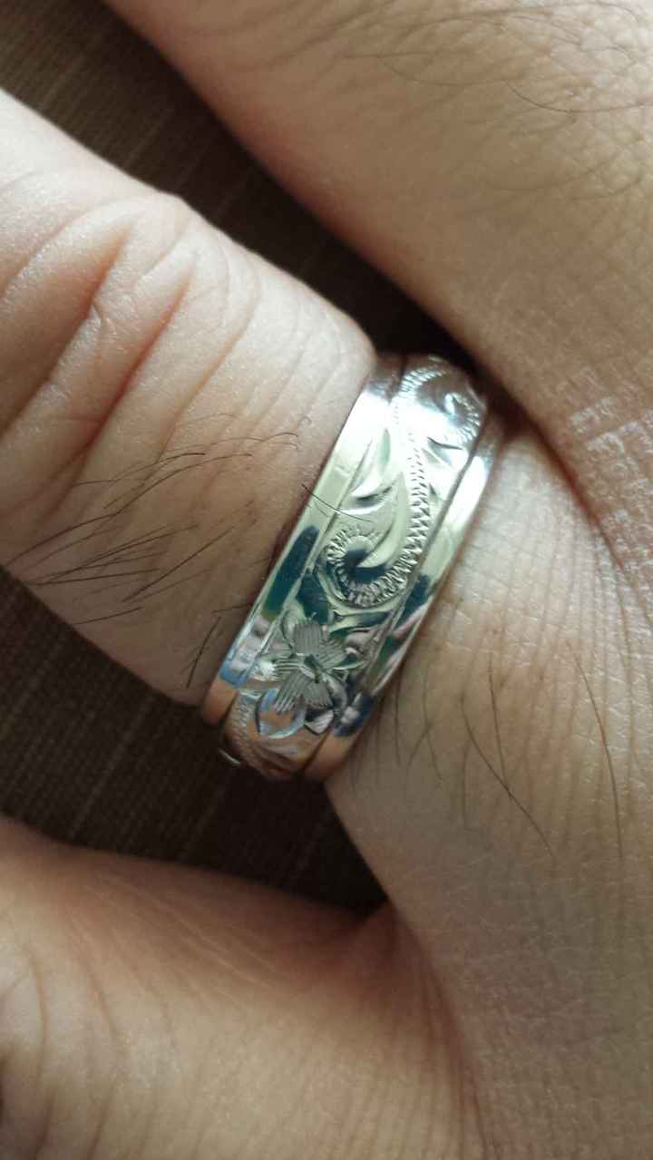 Picked up our custom designed wedding bands!!!  (Pics!!)