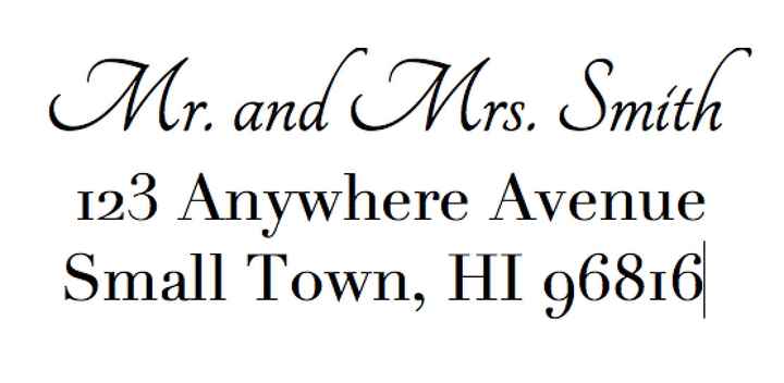 Show me your invite address labels