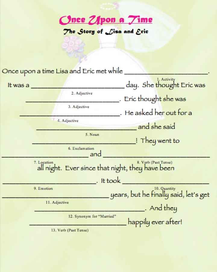 Bridal Shower Games