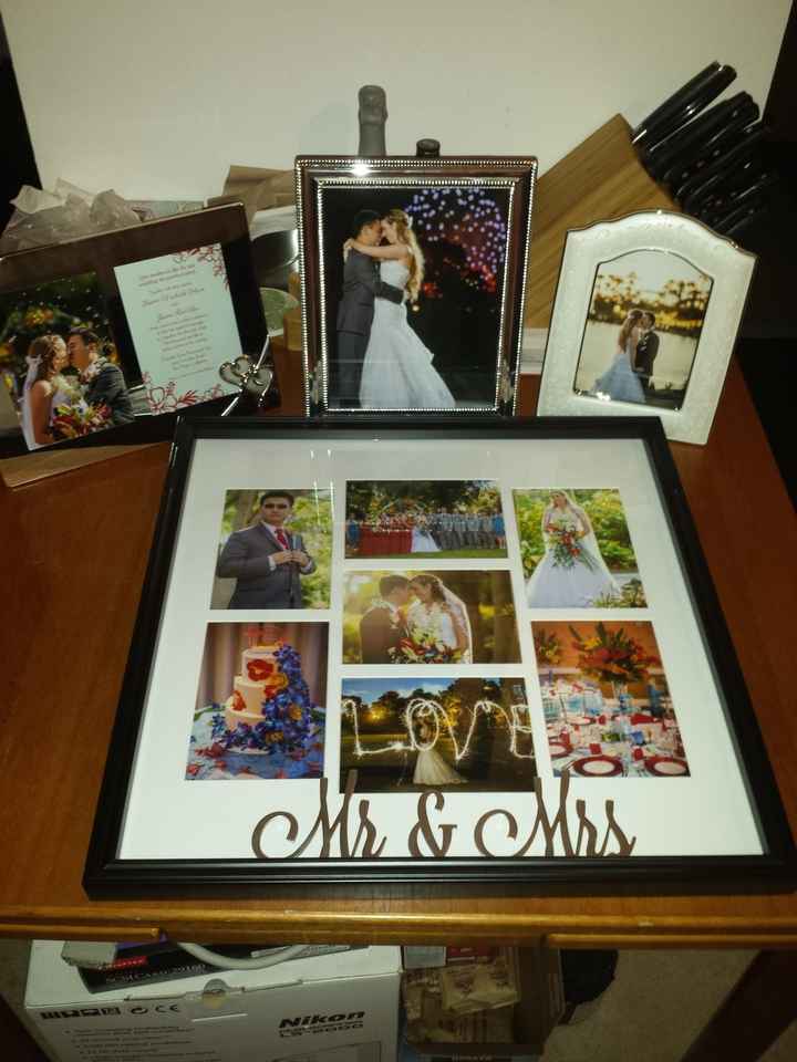 Finished my Wedding Shadow Box (and other wedding displays...pics!)