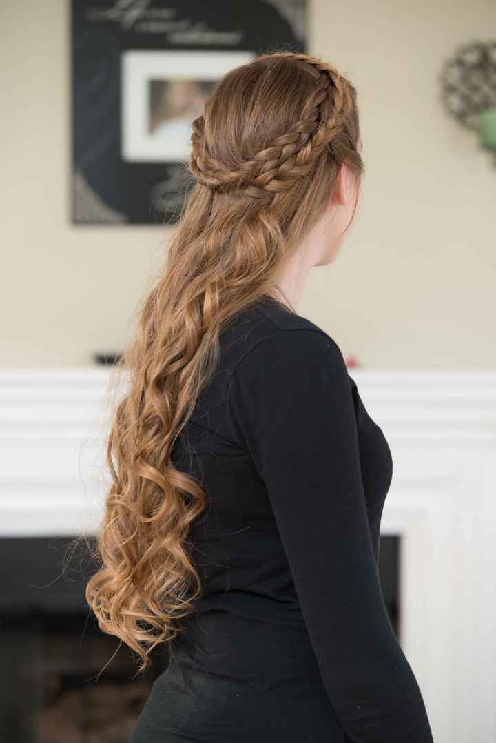 What I did with my long hair...Pics from my hair trial!
