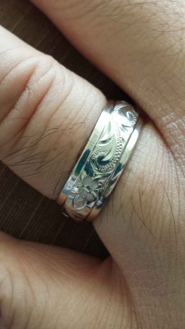 Picked up our custom designed wedding bands!!!  (Pics!!)