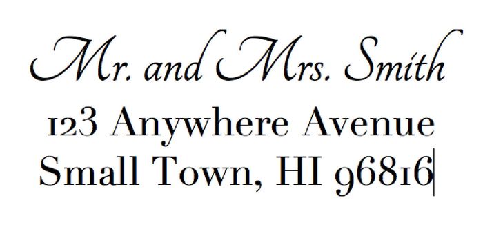 Show me your invite address labels