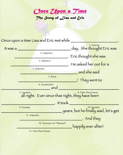 Bridal Shower Games
