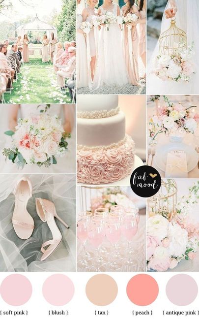 Light peach BM dresses...