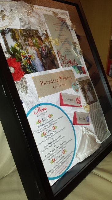 Finished my Wedding Shadow Box (and other wedding displays...pics!)