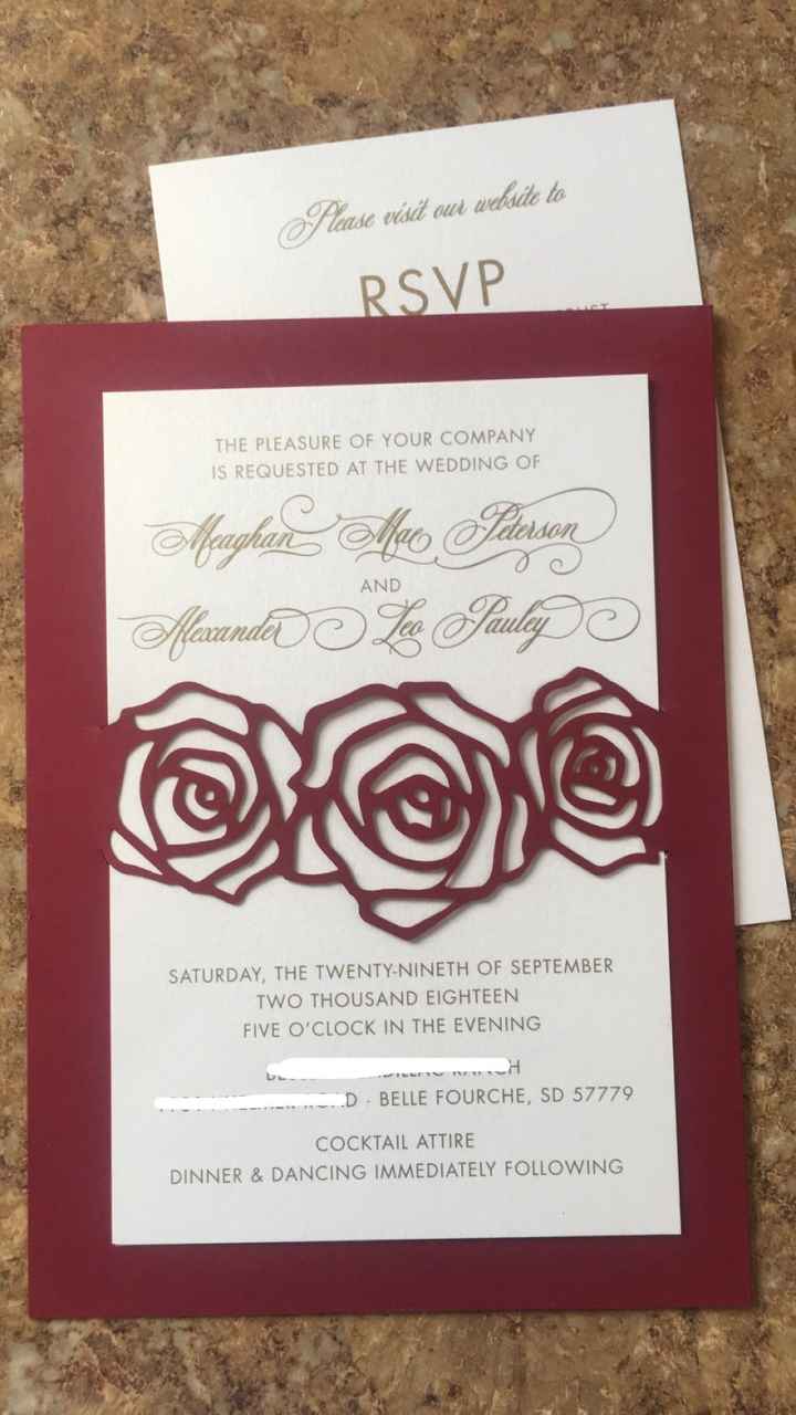 Show & Tell: Your Wedding Invites - 1