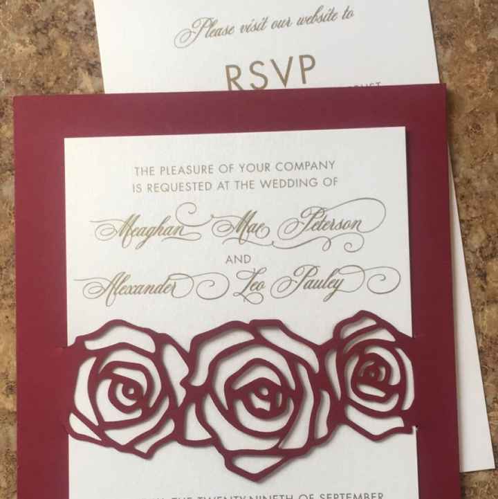 Let's see your invitations!  Any special details? - 2