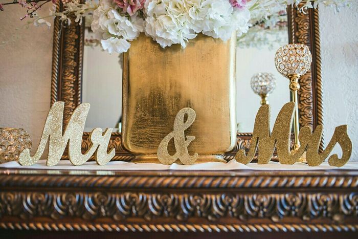 Mr. and Mrs. for our Sweetheart Table - 1