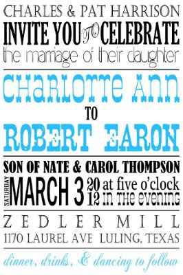 Need some opinions on my DIY invitations