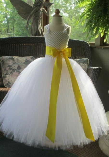 Mini bride dress for flower girl