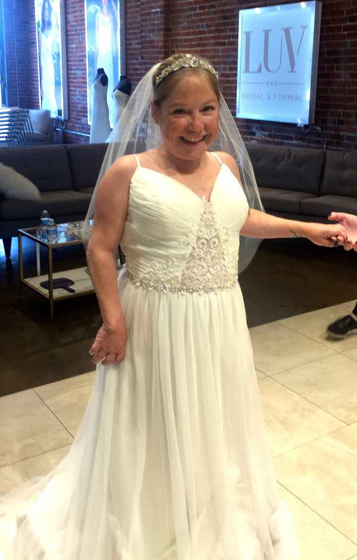 Saying yes to the dress! 