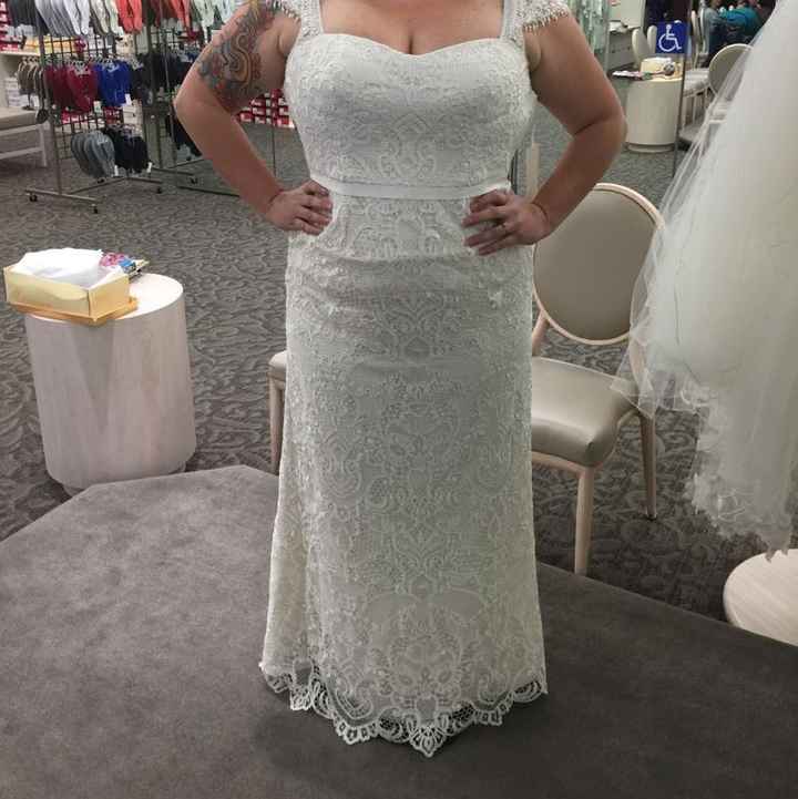 Pics of Sheath dress on plus size bride?