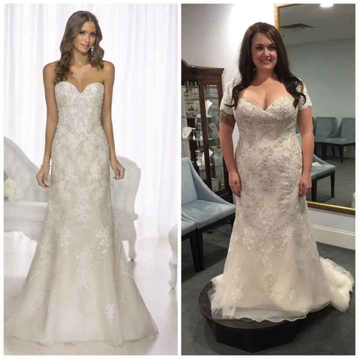 Any plus size brides think they rock their dress better than the model?