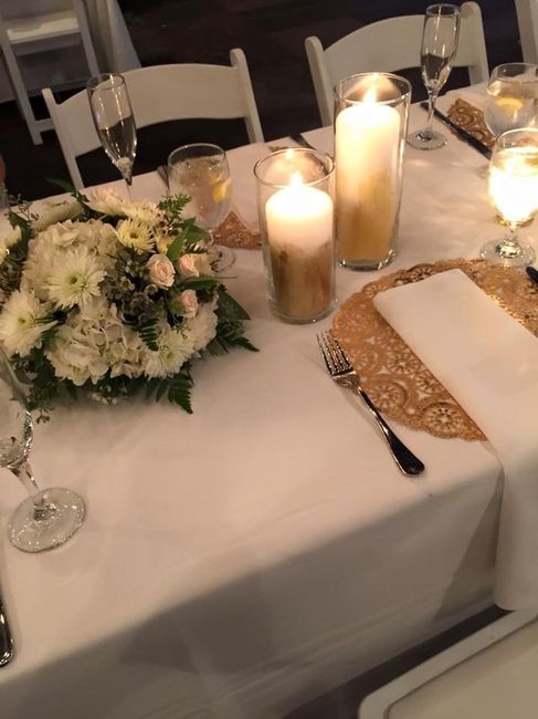 Doilies instead of chargers