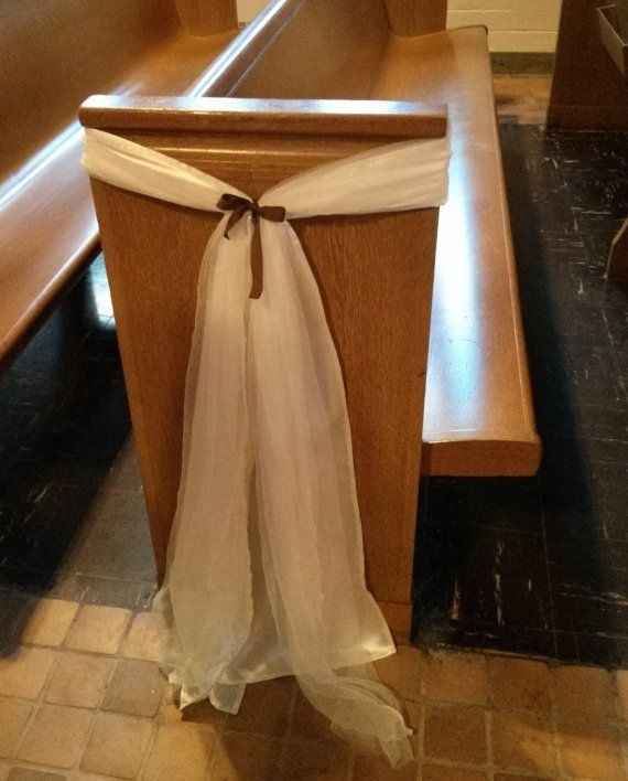 Aisle decor/pew decor