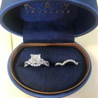 With the wedding band (photo for insurance)