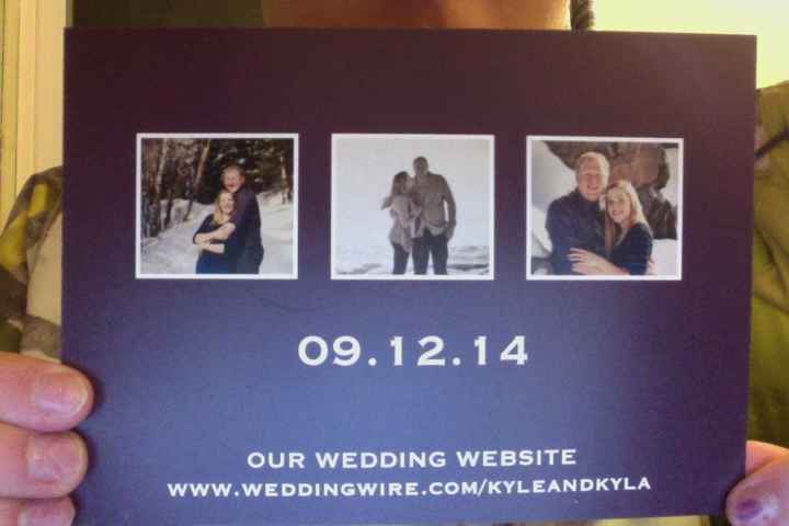 Save The Dates are in!!!! *PICS*