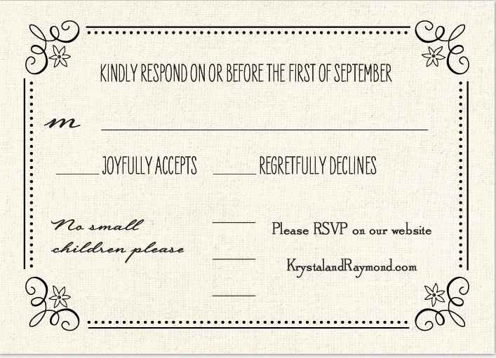 RSVP Cards