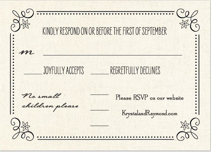 RSVP Cards