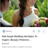 Side swept Wedding hair - 2