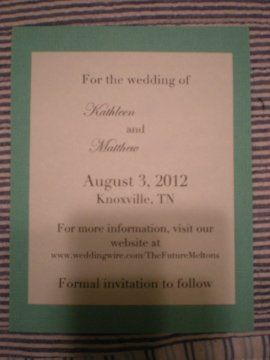 Save the Dates! *Pics*