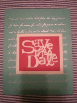 Save the Dates! *Pics*