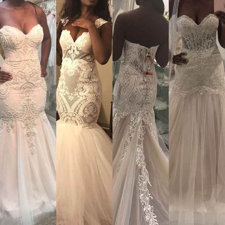 Final wedding dress choices