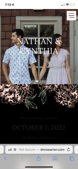 Wedding website colors 1