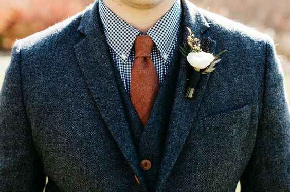 Groomsmen attire to match rust bridesmaids? - 1
