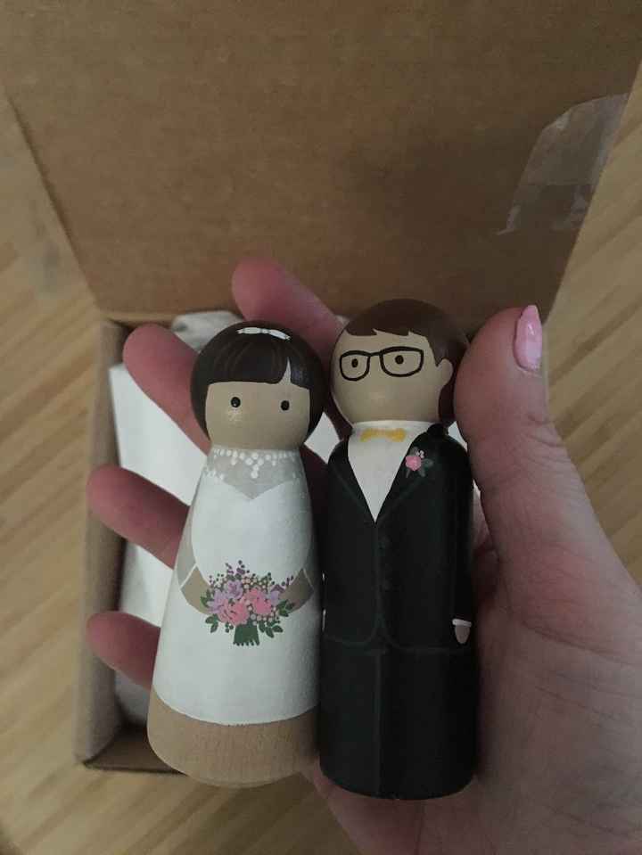 Our cake topper