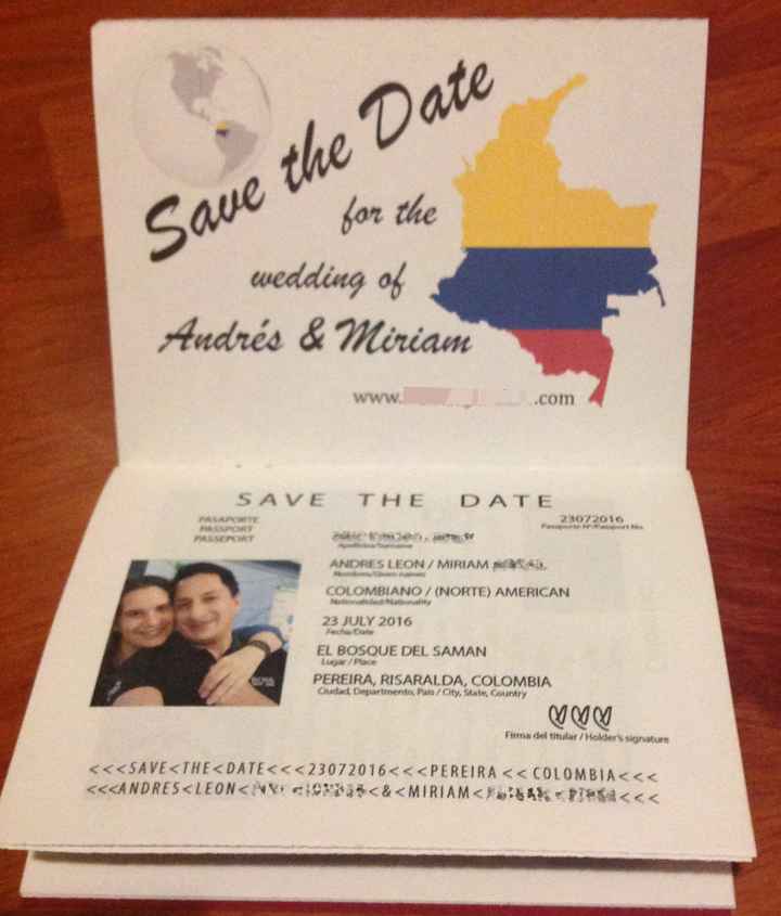 DIY Passport Save the Dates [Pictures]