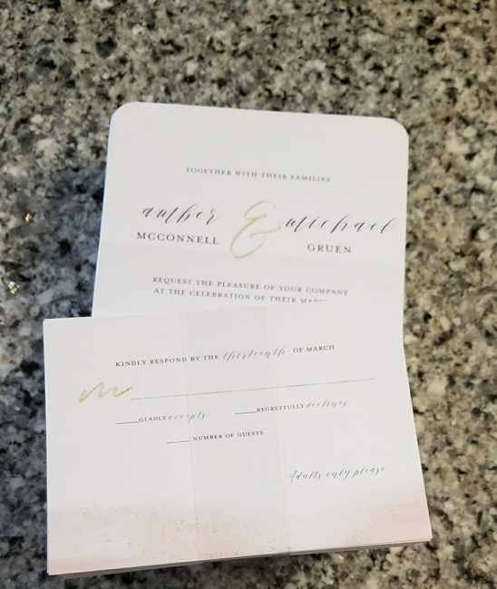 Yay invites arrived! - 1