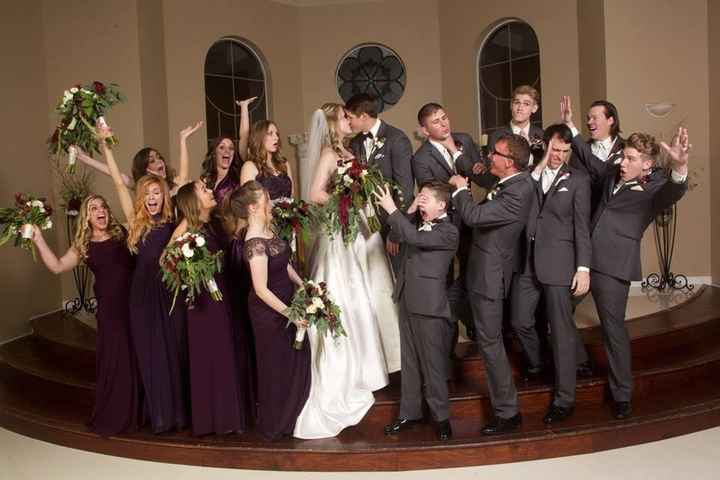 Mismatched bridesmaid attire