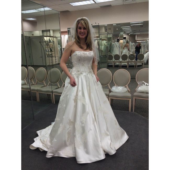 My mom was finally able to text me the pictures of my dress. Also one that didn't make the cut, just