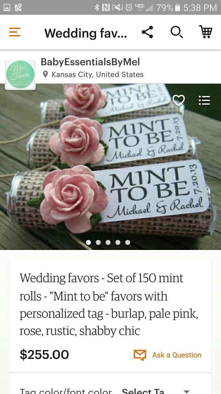 Favors for guest