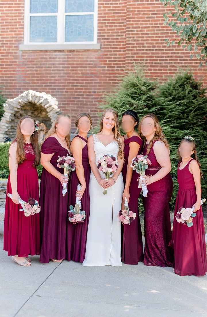 Bridesmaid Dresses (Sorry the blurred faces for privacy look creepy haha)