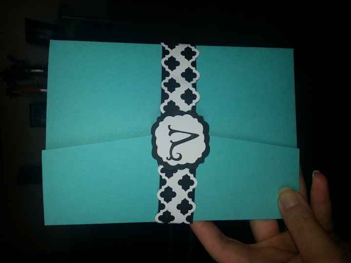 Our Damask and Tiffany Wedding