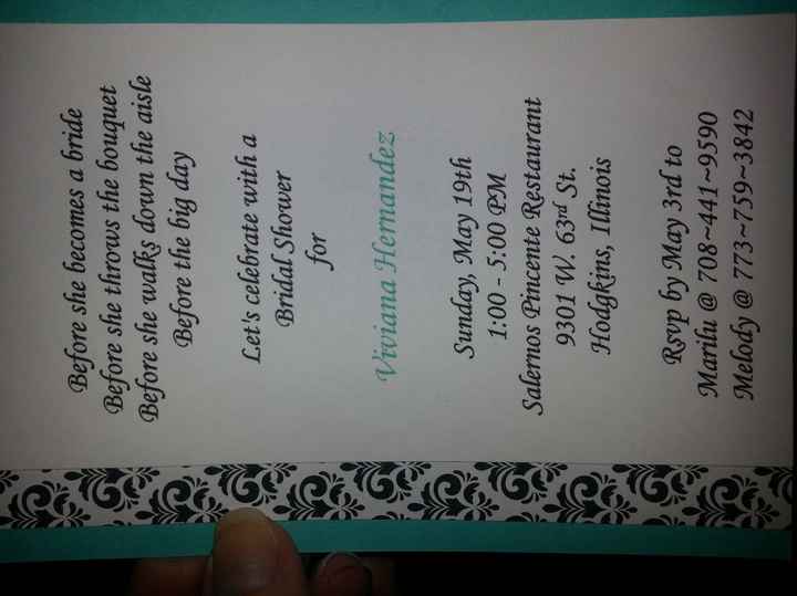 Our Damask and Tiffany Wedding