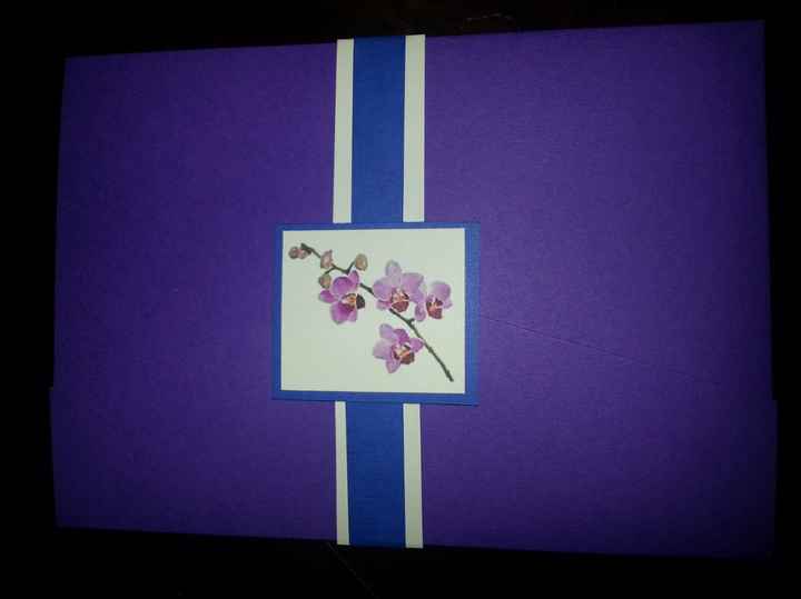 Purple Orchid Invites.