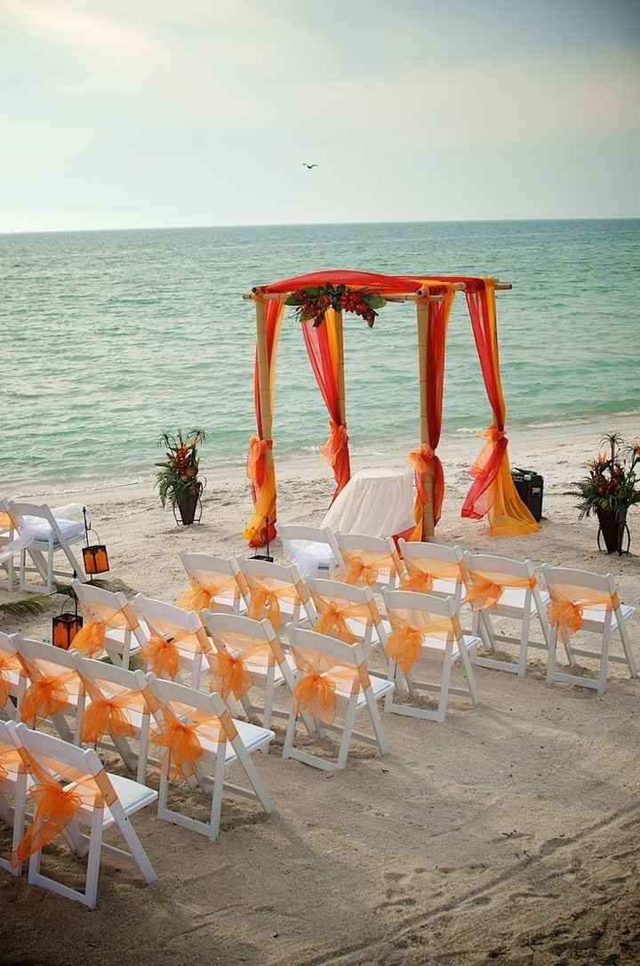Opinions on these colors / this type of ceremony decoration