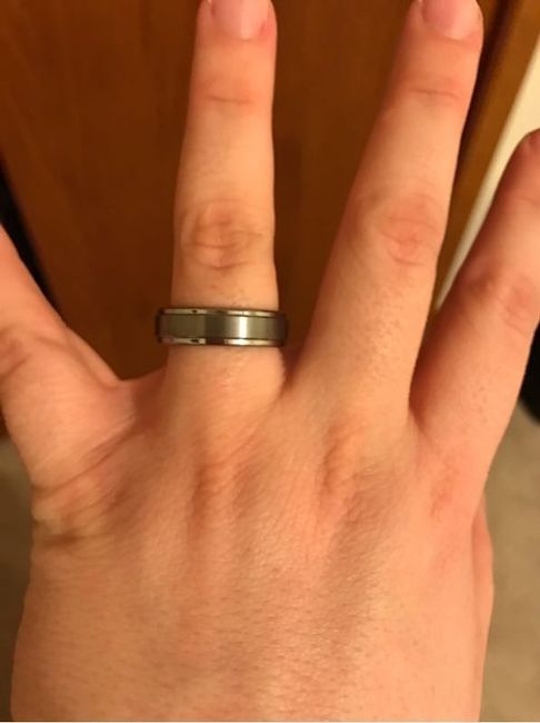 We show off our rings a lot, why not show off your grooms ring!