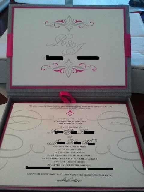 My Invitations are in !!!!! Pictures