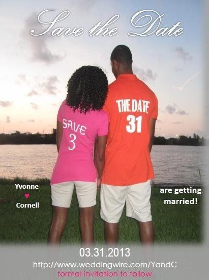 Save the dates are in the mail! (pics)